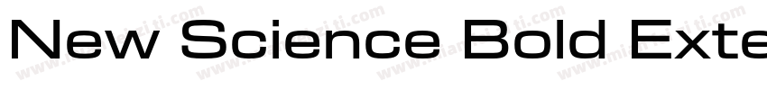 New Science Bold Extended字体转换